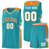Custom Individualized Star Graffiti Pattern Sports Uniform Basketball Jersey Text Logo Number