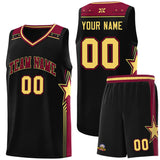 Custom Individualized Star Graffiti Pattern Sports Uniform Basketball Jersey Add Logo Number