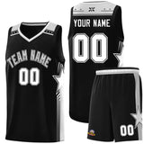 Custom Tank Top Star Graffiti Pattern Sports Uniform Basketball Jersey Text Logo Number