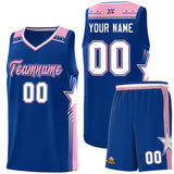 Custom Traditional Star Graffiti Pattern Fashion Sports Uniform Basketball Jersey For Youth
