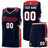 Custom Traditional Star Graffiti Pattern Fashion Sports Uniform Basketball Jersey For Adult