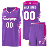 Custom Traditional Star Graffiti Pattern Fashion Sports Uniform Basketball Jersey For Youth