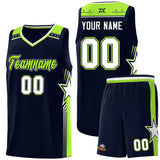 Custom Traditional Star Graffiti Pattern Fashion Sports Uniform Basketball Jersey For Youth