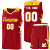 Custom Traditional Star Graffiti Pattern Fashion Sports Uniform Basketball Jersey For Unisex