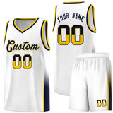 Custom Personalized Tank Top Two Tone Font Sports Uniform Basketball Jersey For Youth
