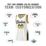 Custom Personalized Tank Top Two Tone Font Sports Uniform Basketball Jersey For Youth