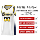 Custom Personalized Tank Top Two Tone Font Sports Uniform Basketball Jersey For Youth