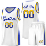 Custom Personalized Tank Top Two Tone Font Sports Uniform Basketball Jersey For Youth