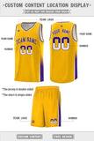 Custom Personalized Tank Top Two Tone Font Sports Uniform Basketball Jersey Text Logo Number