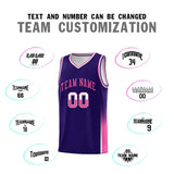Custom Personalized Tank Top Two Tone Font Sports Uniform Basketball Jersey Text Logo Number