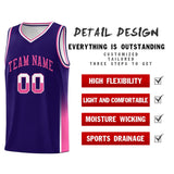 Custom Personalized Tank Top Two Tone Font Sports Uniform Basketball Jersey Text Logo Number