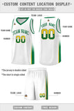 Custom Personalized Tank Top Two Tone Font Sports Uniform Basketball Jersey Text Logo Number