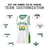 Custom Personalized Tank Top Two Tone Font Sports Uniform Basketball Jersey Text Logo Number