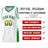 Custom Personalized Tank Top Two Tone Font Sports Uniform Basketball Jersey Text Logo Number