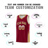 Custom Personalized Tank Top Two Tone Font Sports Uniform Basketball Jersey Add Logo Number
