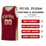 Custom Personalized Tank Top Two Tone Font Sports Uniform Basketball Jersey Add Logo Number
