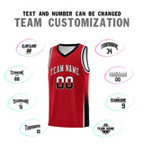 Custom Personalized Tank Top Two Tone Font Sports Uniform Basketball Jersey Text Logo Number