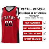 Custom Personalized Tank Top Two Tone Font Sports Uniform Basketball Jersey Text Logo Number