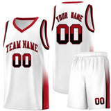 Custom Personalized Tank Top Two Tone Font Sports Uniform Basketball Jersey Text Logo Number