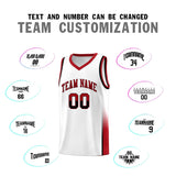 Custom Personalized Tank Top Two Tone Font Sports Uniform Basketball Jersey Text Logo Number