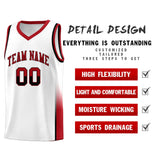 Custom Personalized Tank Top Two Tone Font Sports Uniform Basketball Jersey Text Logo Number