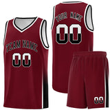 Custom Personalized Tank Top Two Tone Font Sports Uniform Basketball Jersey Text Logo Number