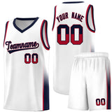 Custom Personalized Traditional Two Tone Font Sports Uniform Basketball Jersey For Adult