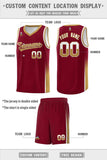 Custom Personalized Traditional Two Tone Font Sports Uniform Basketball Jersey For Adult