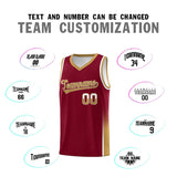 Custom Personalized Traditional Two Tone Font Sports Uniform Basketball Jersey For Adult