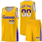 Custom Personalized Traditional Two Tone Font Sports Uniform Basketball Jersey Text Logo And Number