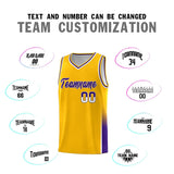 Custom Personalized Traditional Two Tone Font Sports Uniform Basketball Jersey Text Logo And Number