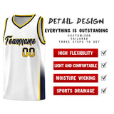 Custom Personalized Individualized Two Tone Font Sports Uniform Basketball Jersey For Youth