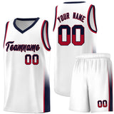 Custom Personalized Individualized Two Tone Font Sports Uniform Basketball Jersey For Unisex