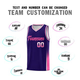 Custom Personalized Traditional Two Tone Font Sports Uniform Basketball Jersey Text Logo And Number