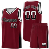 Custom Personalized Traditional Two Tone Font Sports Uniform Basketball Jersey Text Logo And Number