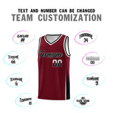 Custom Personalized Traditional Two Tone Font Sports Uniform Basketball Jersey Text Logo And Number