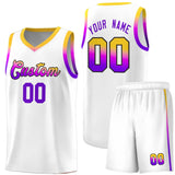 Custom Personalized Gradient Font Fashion Sports Uniform Basketball Jersey For Youth