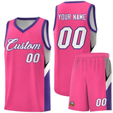 Custom Pink Purple Side Design Sets Sports Uniform Basketball Jersey