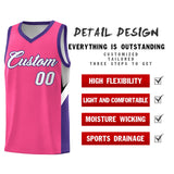 Custom Pink Purple Side Design Sets Sports Uniform Basketball Jersey