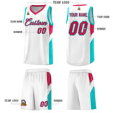 Custom White Red Side Design Sets Sports Uniform Basketball Jersey