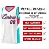 Custom White Red Side Design Sets Sports Uniform Basketball Jersey