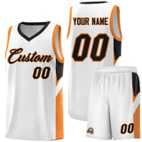 Custom White Black Side Design Sets Sports Uniform Basketball Jersey