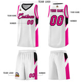 Custom White Black Side Design Sets Sports Uniform Basketball Jersey