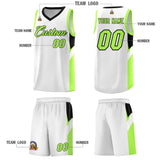 Custom White Black Side Design Sets Sports Uniform Basketball Jersey