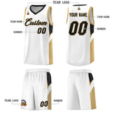 Custom White Black Side Design Sets Sports Uniform Basketball Jersey