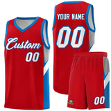 Custom Red Royal Side Design Sets Sports Uniform Basketball Jersey