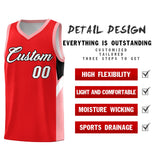 Custom Red Orange Side Design Sets Sports Uniform Basketball Jersey