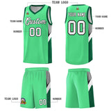 Custom Bright Green Kelly Green Side Design Sets Sports Uniform Basketball Jersey