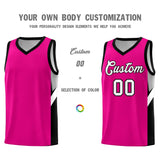 Custom Pink Black Side Design Sets Sports Uniform Basketball Jersey
