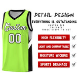 Custom Fluorescent Green Black Side Design Sets Sports Uniform Basketball Jersey